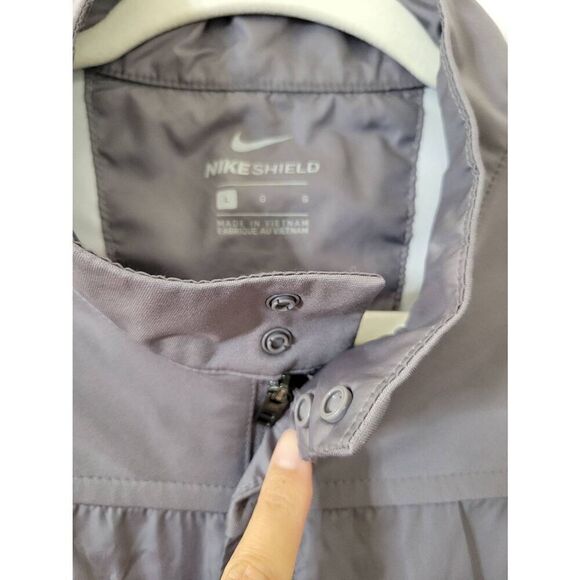 Nike Shield Grey Full-Zip Golf Jacket Men's Sz L - Picture 3 of 9
